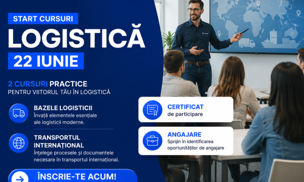 LogiHub lansează cursuri de formare în logistică și comerț internațional